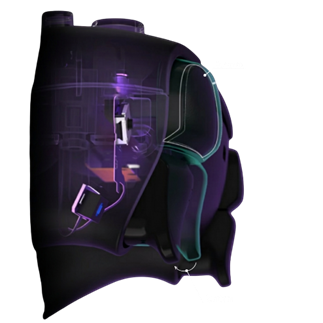 Mouse-click shoulder button travel diagram