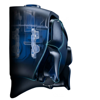 Standard shoulder button travel diagram