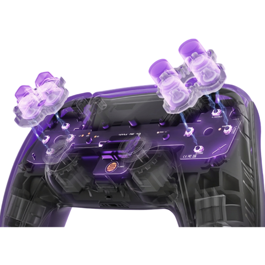 VG-P-020 clicky face button kit, purple