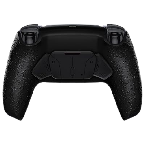 Back paddle finish, black