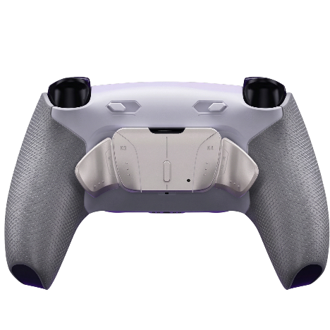 Back paddle finish, white